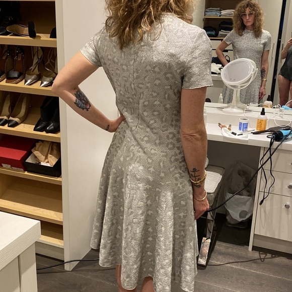 St. John silver leopard print dress - Picture 2 of 5